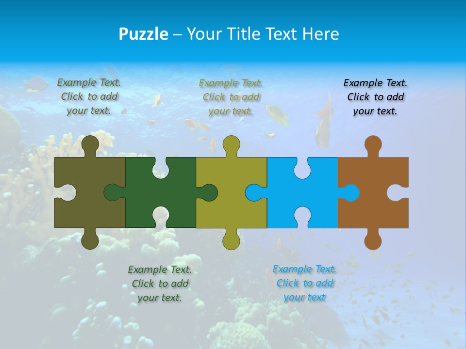 Coral Red Aquatic PowerPoint Template