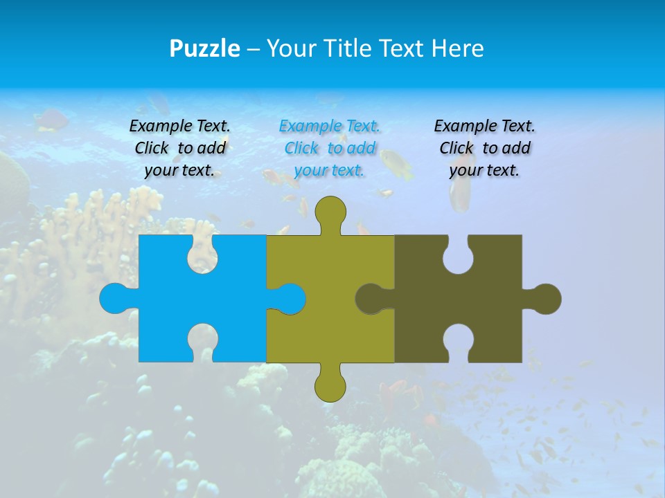 Coral Red Aquatic PowerPoint Template