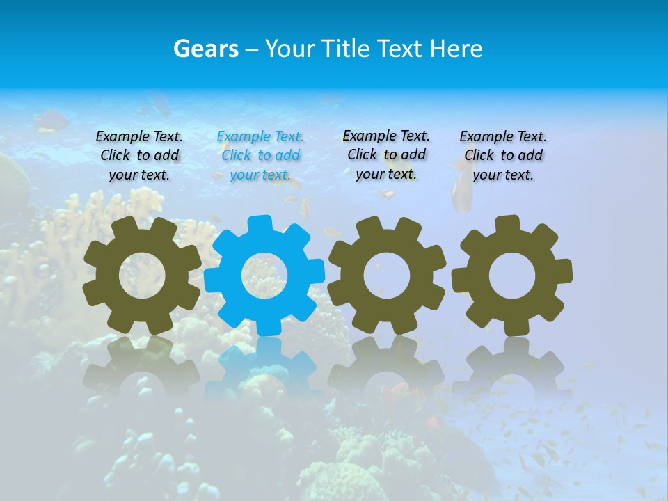 Coral Red Aquatic PowerPoint Template