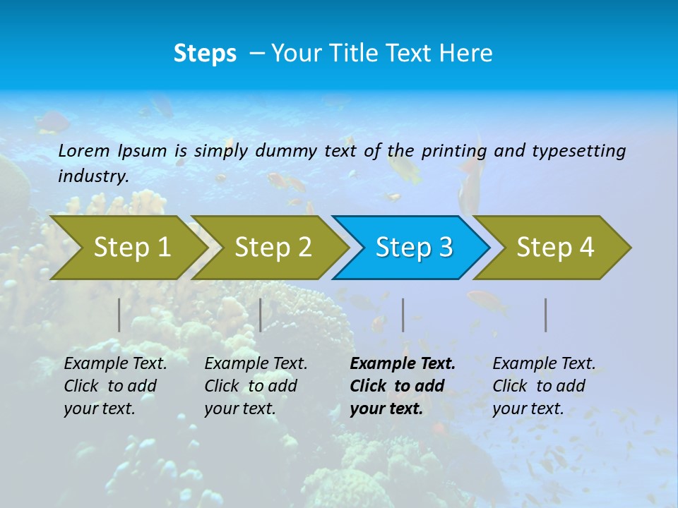 Coral Red Aquatic PowerPoint Template