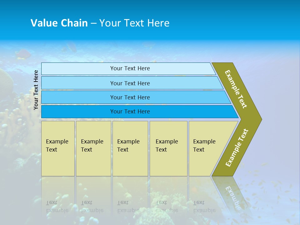 Coral Red Aquatic PowerPoint Template