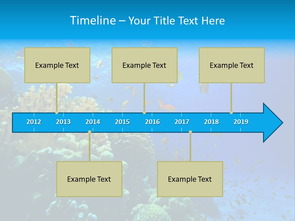Coral Red Aquatic PowerPoint Template