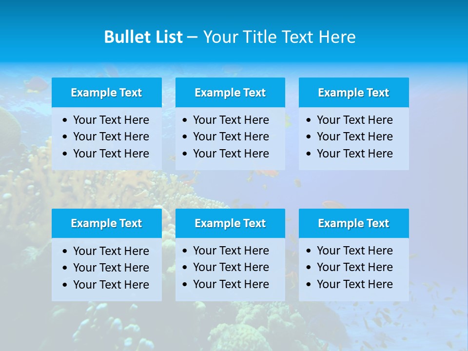 Coral Red Aquatic PowerPoint Template