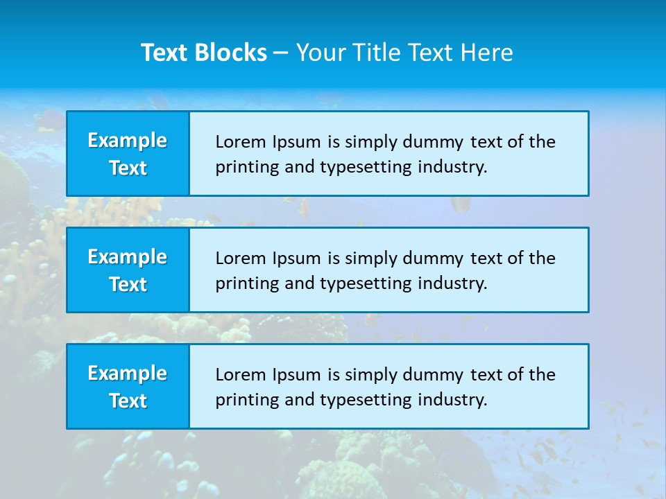 Coral Red Aquatic PowerPoint Template