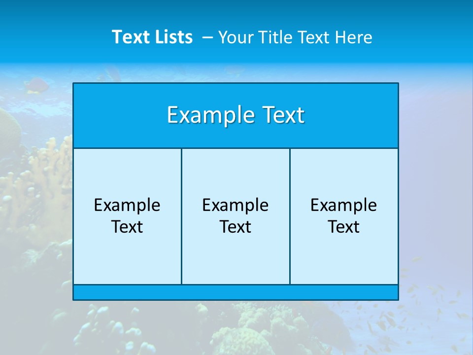 Coral Red Aquatic PowerPoint Template