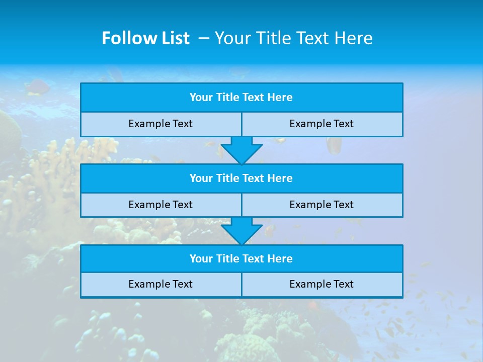 Coral Red Aquatic PowerPoint Template