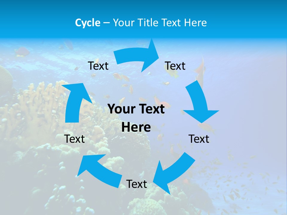 Coral Red Aquatic PowerPoint Template