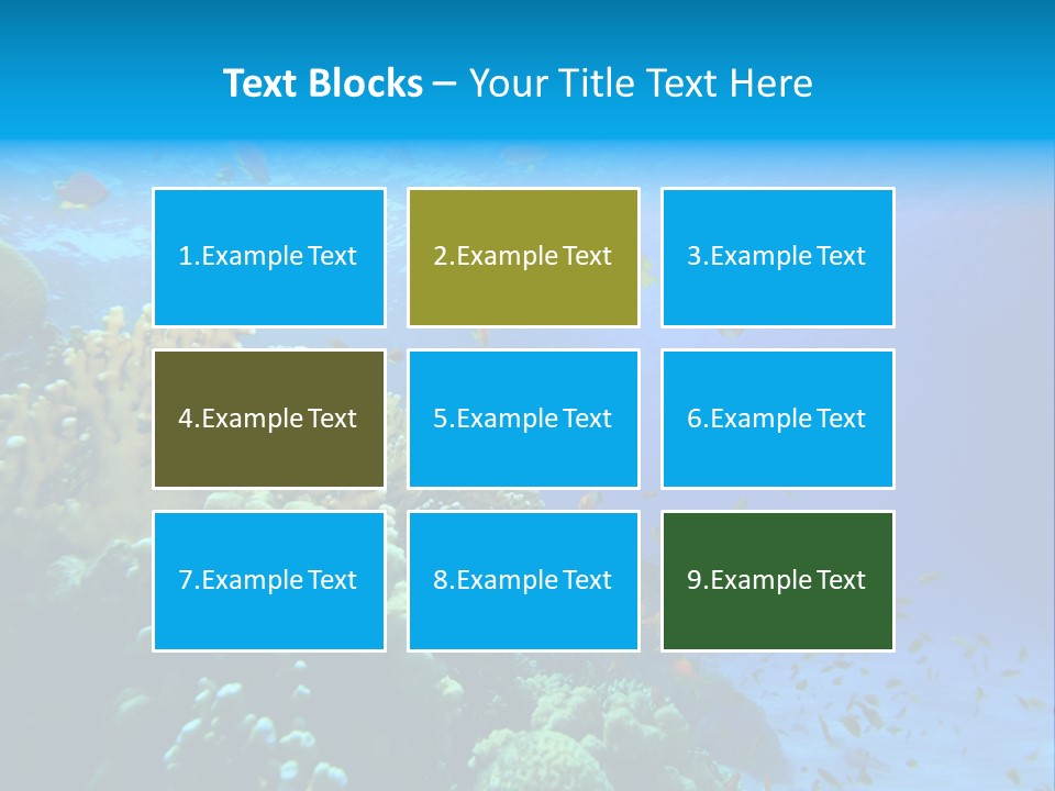 Coral Red Aquatic PowerPoint Template