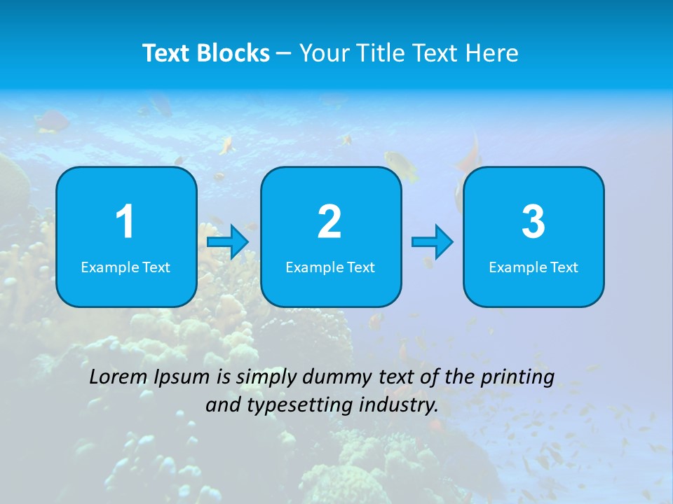 Coral Red Aquatic PowerPoint Template