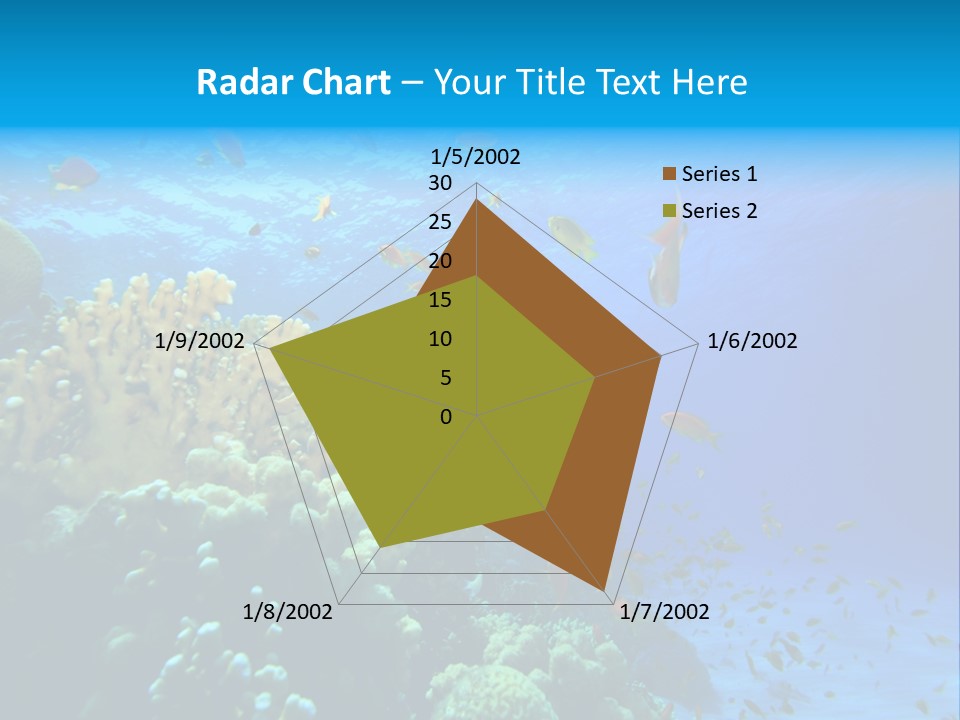 Coral Red Aquatic PowerPoint Template