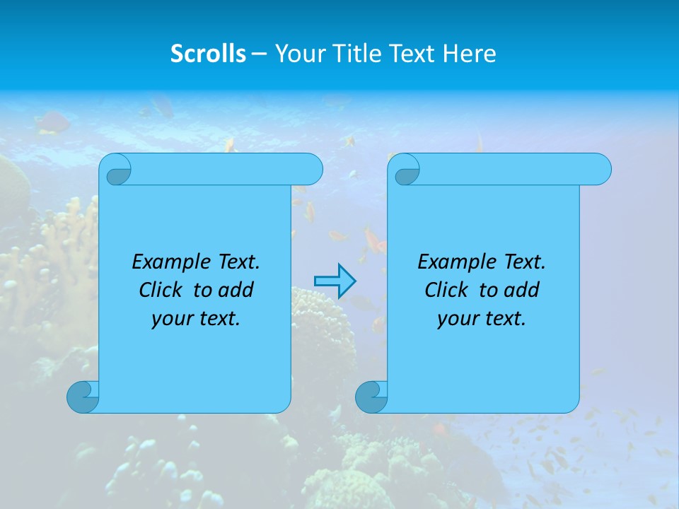 Coral Red Aquatic PowerPoint Template