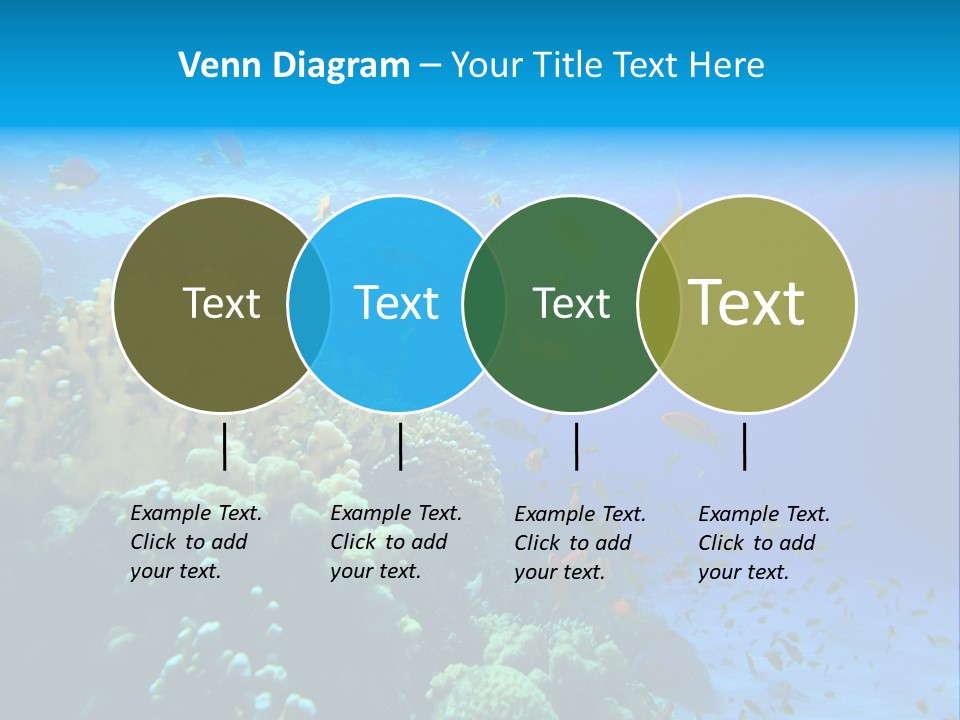 Coral Red Aquatic PowerPoint Template