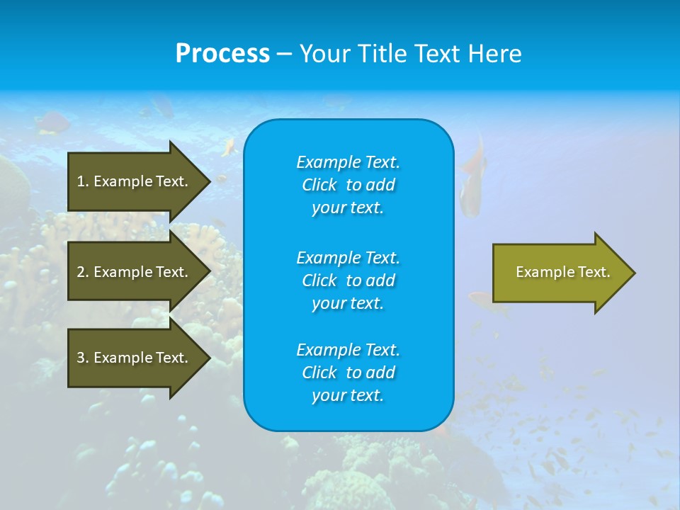Coral Red Aquatic PowerPoint Template