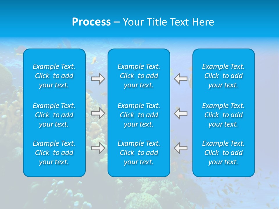 Coral Red Aquatic PowerPoint Template