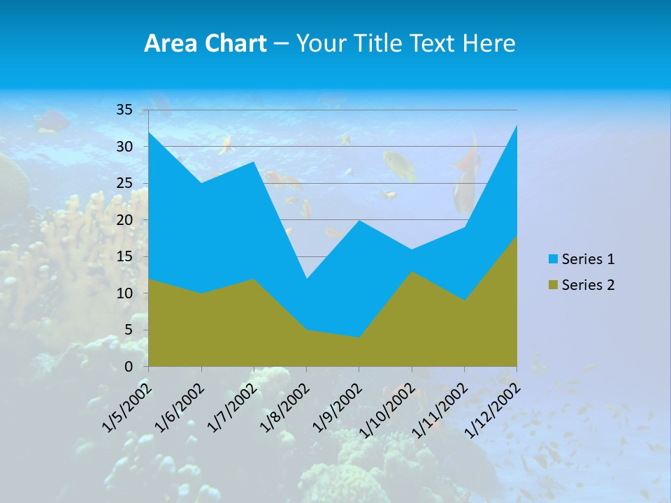 Coral Red Aquatic PowerPoint Template
