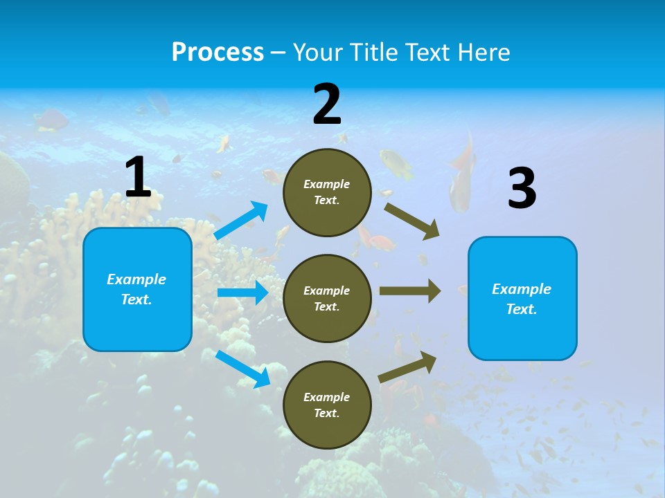 Coral Red Aquatic PowerPoint Template