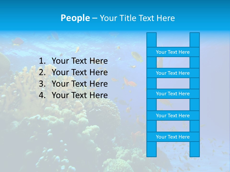 Coral Red Aquatic PowerPoint Template