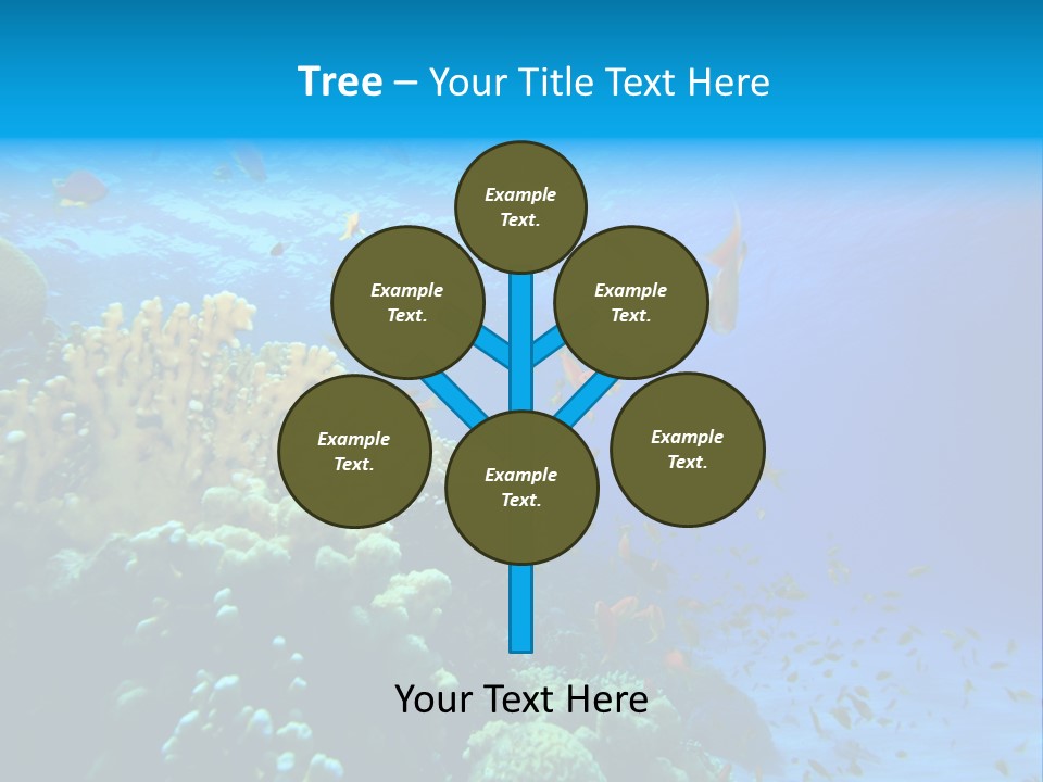 Coral Red Aquatic PowerPoint Template