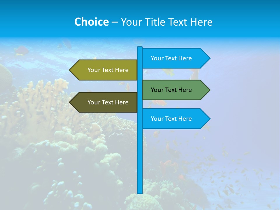 Coral Red Aquatic PowerPoint Template