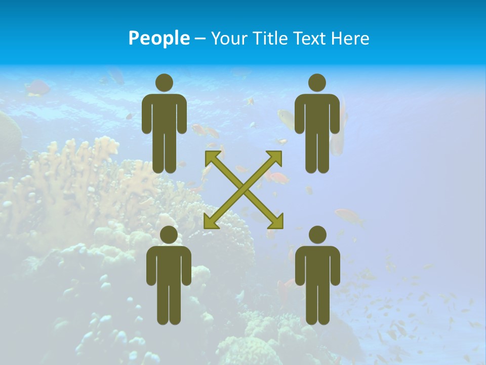 Coral Red Aquatic PowerPoint Template