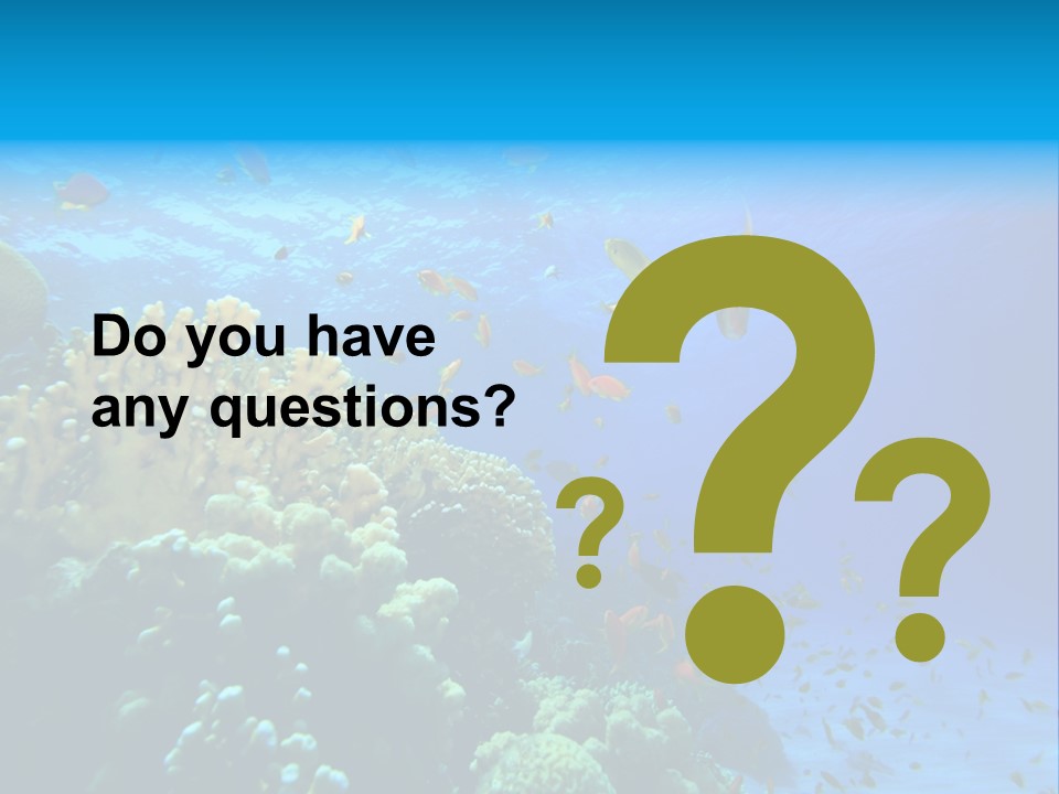 Coral Red Aquatic PowerPoint Template