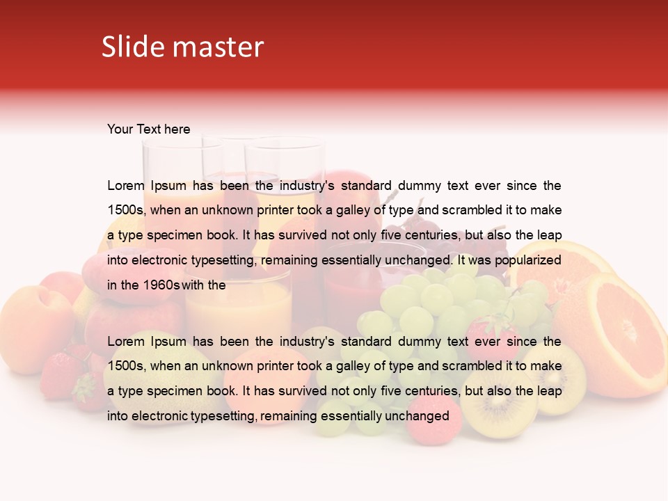 A Table Topped With Lots Of Different Types Of Fruit PowerPoint Template