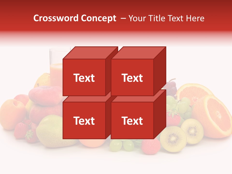 A Table Topped With Lots Of Different Types Of Fruit PowerPoint Template