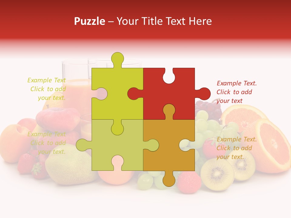 A Table Topped With Lots Of Different Types Of Fruit PowerPoint Template