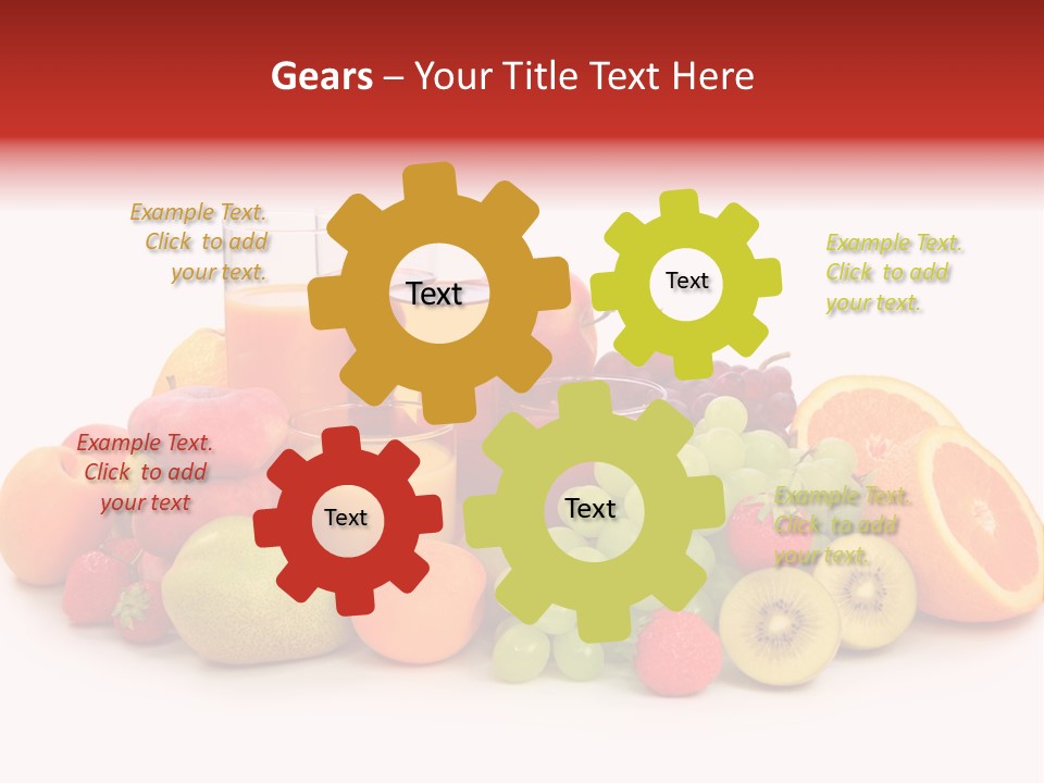 A Table Topped With Lots Of Different Types Of Fruit PowerPoint Template
