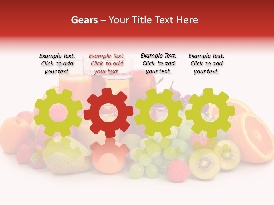 A Table Topped With Lots Of Different Types Of Fruit PowerPoint Template
