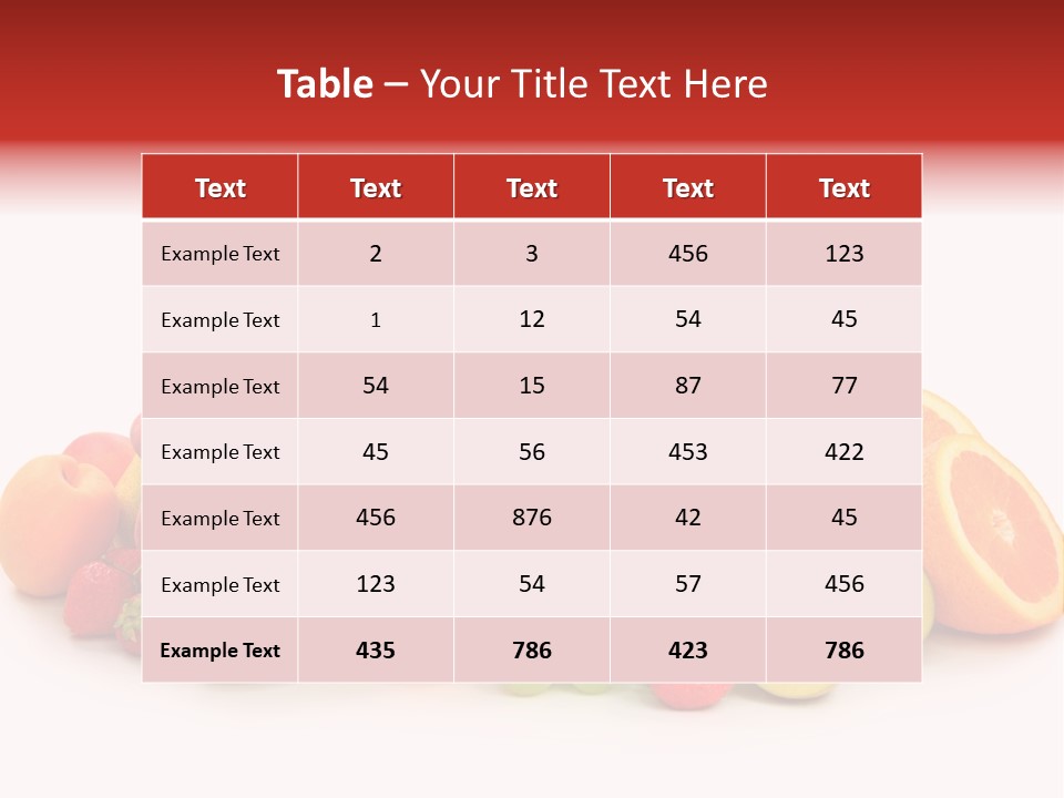 A Table Topped With Lots Of Different Types Of Fruit PowerPoint Template