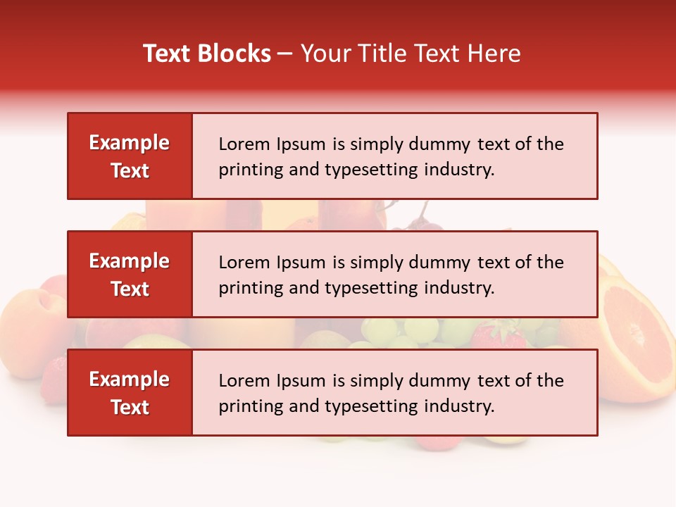 A Table Topped With Lots Of Different Types Of Fruit PowerPoint Template