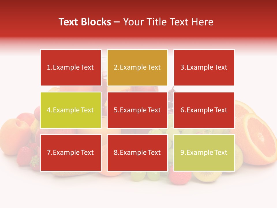 A Table Topped With Lots Of Different Types Of Fruit PowerPoint Template