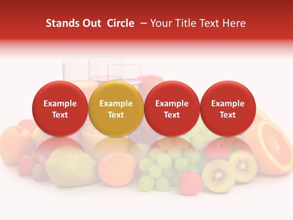 A Table Topped With Lots Of Different Types Of Fruit PowerPoint Template