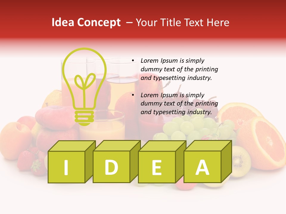 A Table Topped With Lots Of Different Types Of Fruit PowerPoint Template