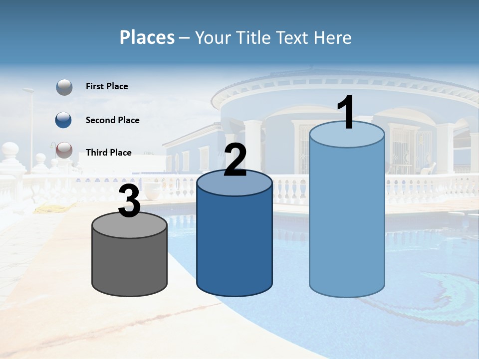 Swimming Sky Beautiful PowerPoint Template