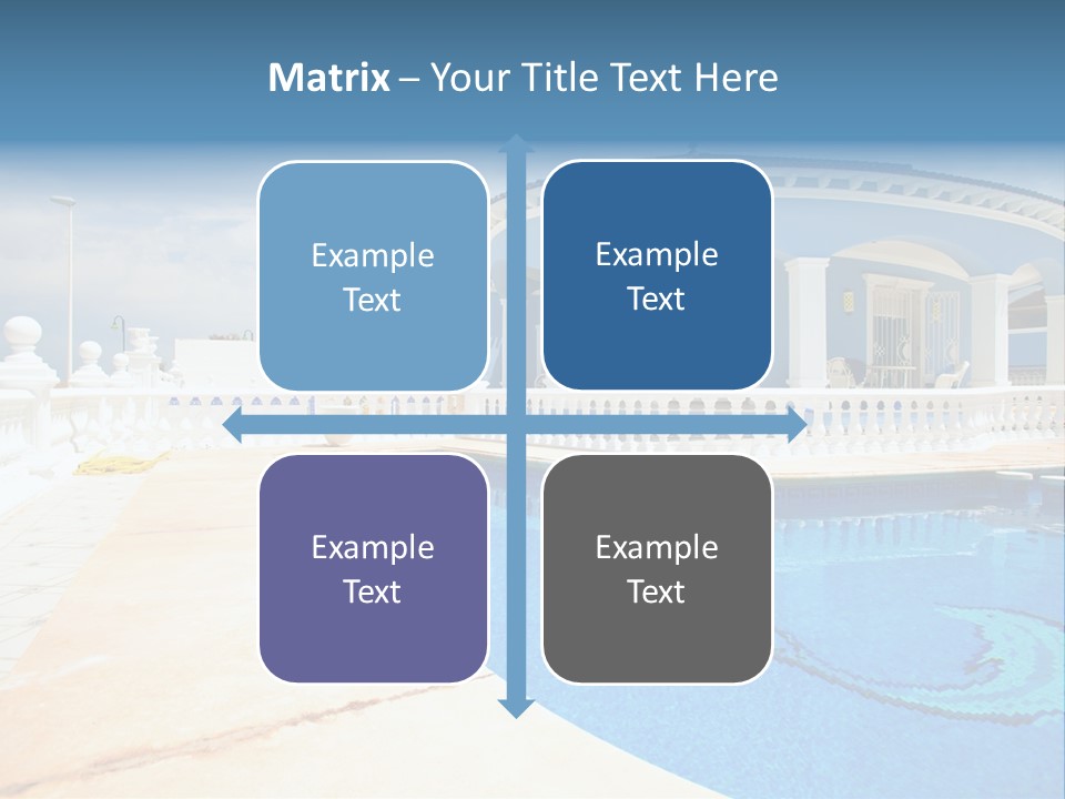 Swimming Sky Beautiful PowerPoint Template