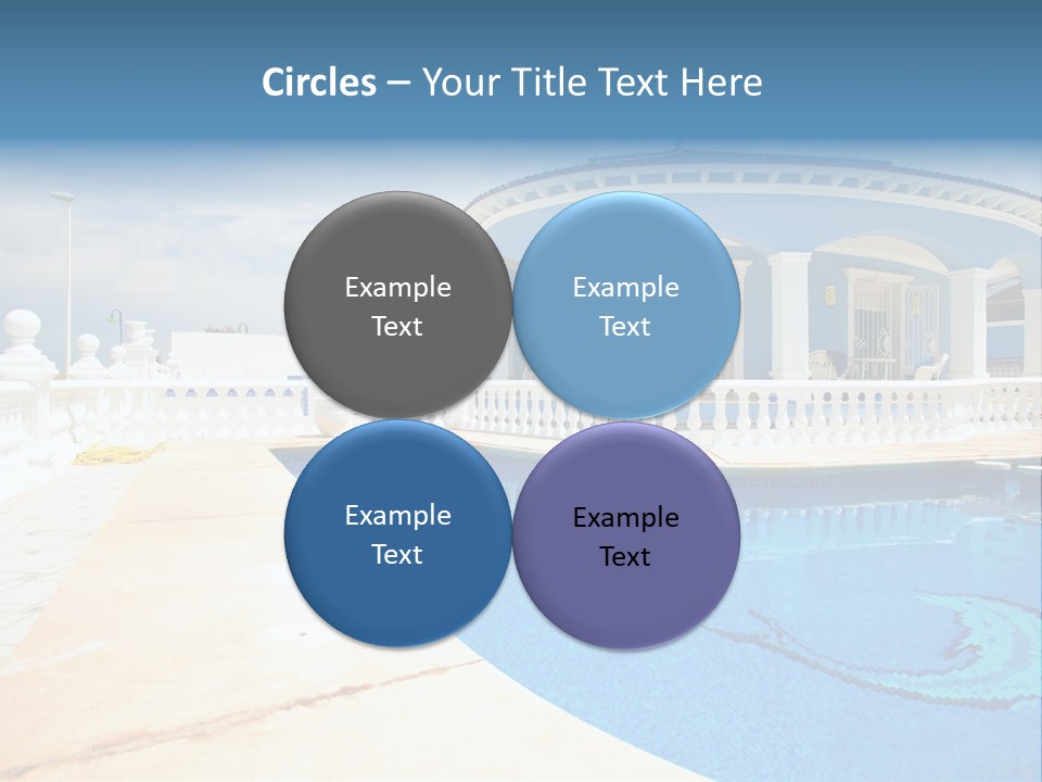 Swimming Sky Beautiful PowerPoint Template