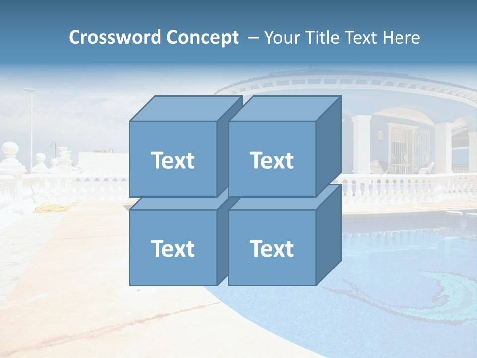 Swimming Sky Beautiful PowerPoint Template