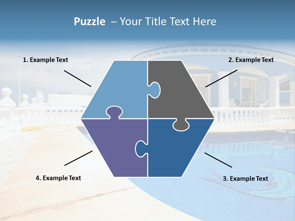 Swimming Sky Beautiful PowerPoint Template