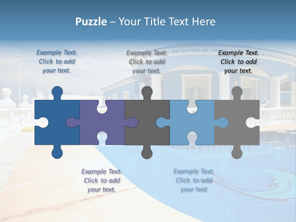 Swimming Sky Beautiful PowerPoint Template