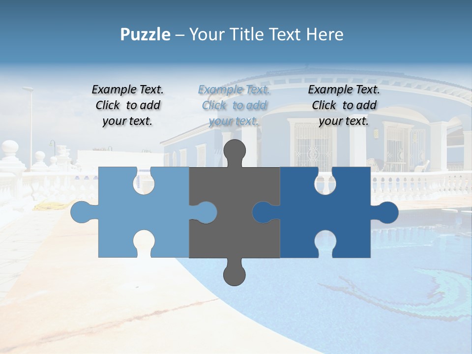 Swimming Sky Beautiful PowerPoint Template