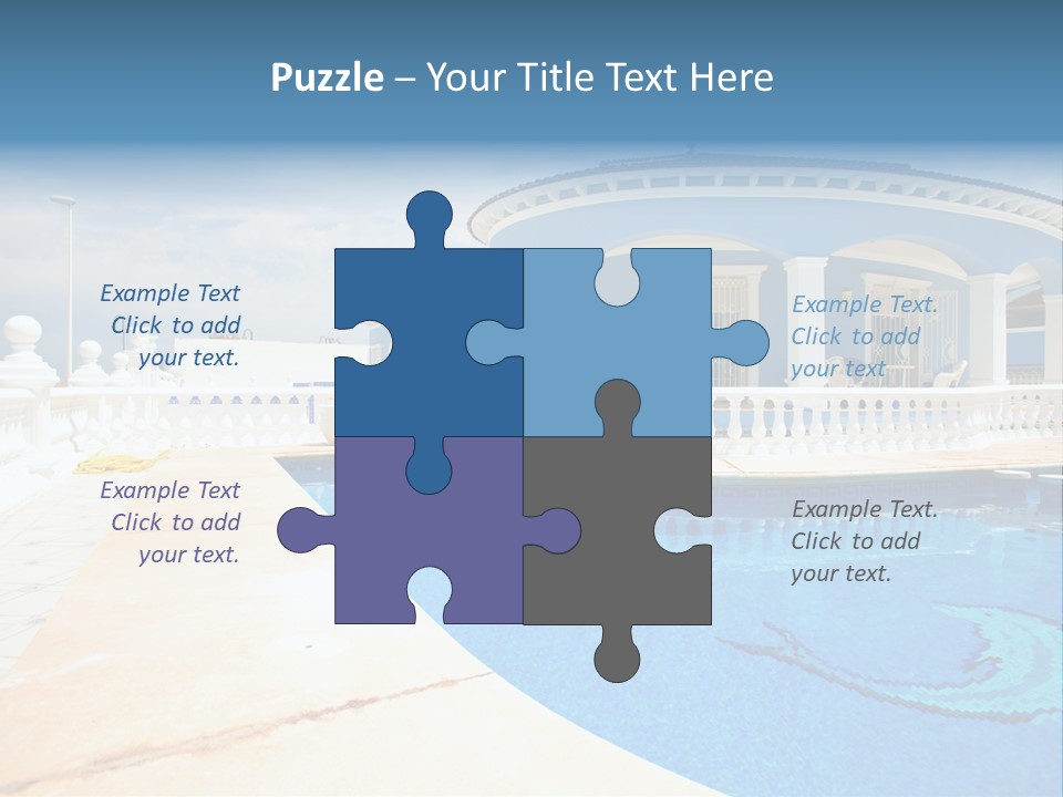 Swimming Sky Beautiful PowerPoint Template