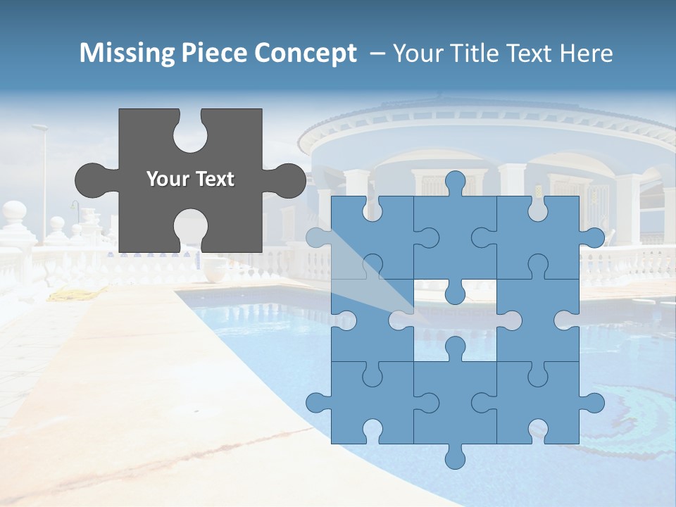 Swimming Sky Beautiful PowerPoint Template