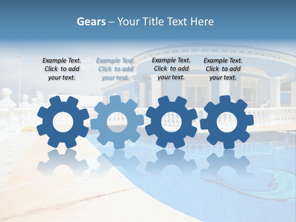 Swimming Sky Beautiful PowerPoint Template