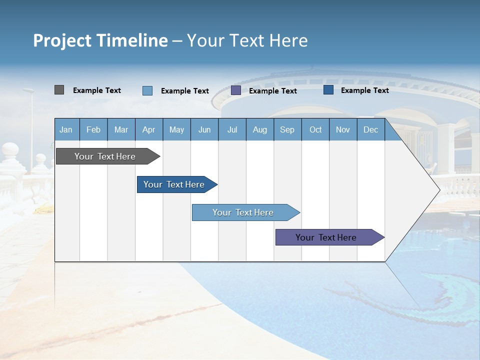 Swimming Sky Beautiful PowerPoint Template