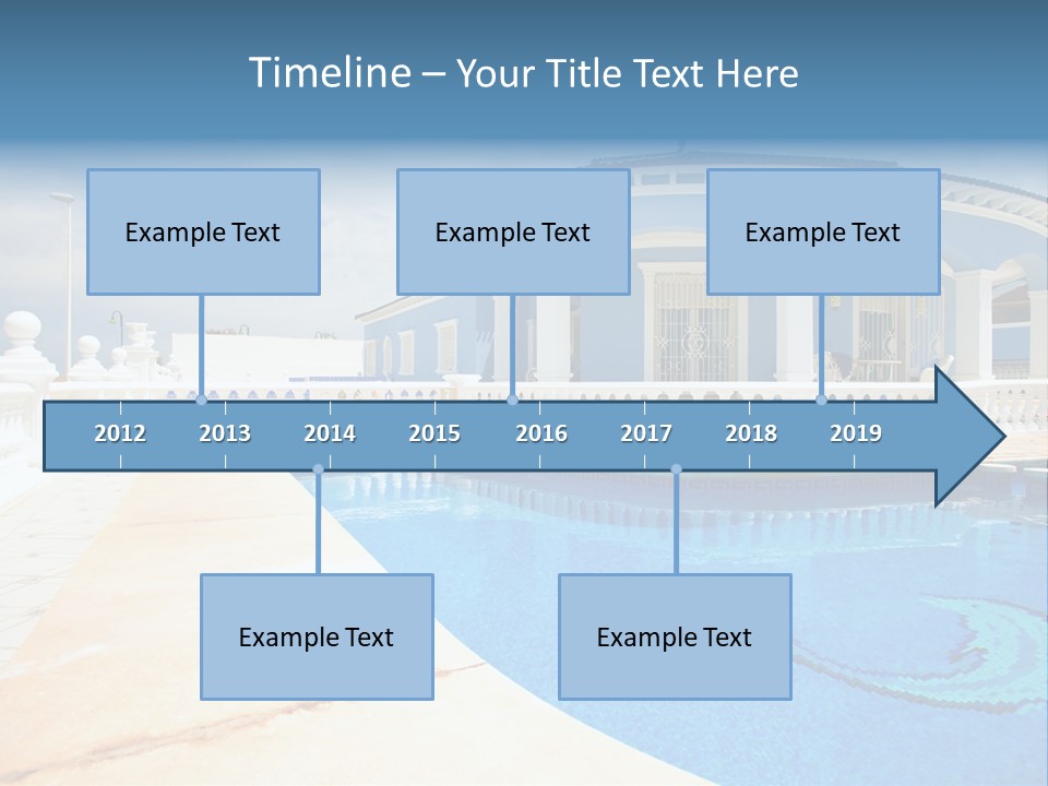 Swimming Sky Beautiful PowerPoint Template