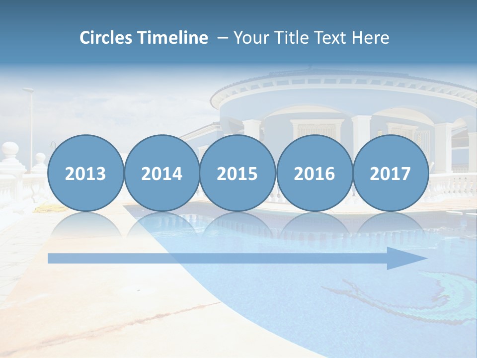 Swimming Sky Beautiful PowerPoint Template