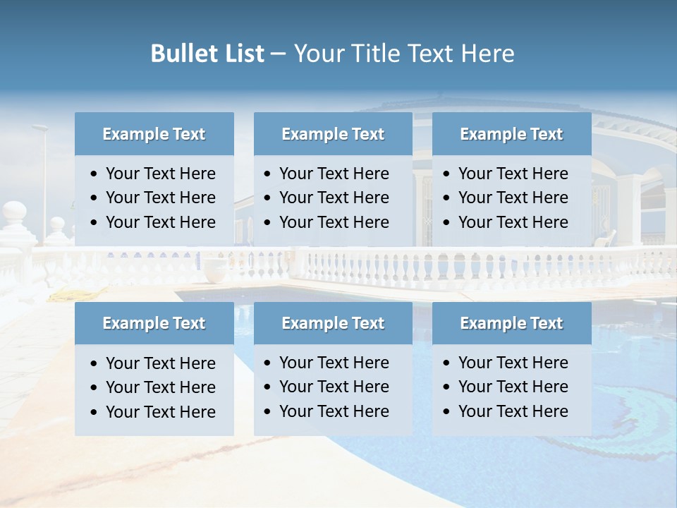 Swimming Sky Beautiful PowerPoint Template