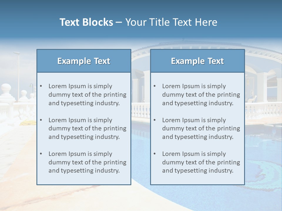 Swimming Sky Beautiful PowerPoint Template